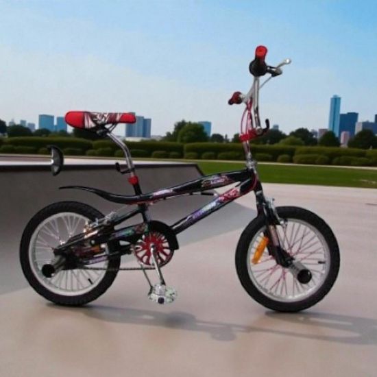 صورة دراجة أطفال رياضية بمقاسات متعددة وعجلات مساعدة